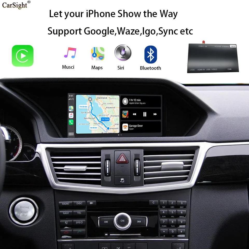 Беспроводной автомобильный интерфейсный декодер Apple Carplay Android для Mercedes-Benz Class GL X166