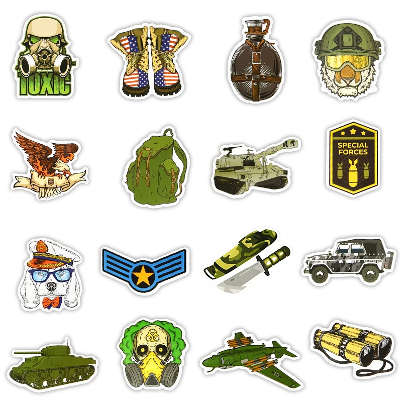 

50pcs soldier stickers for kids spotify premium aesthetic stationery kawaii netflix account notebooks diary Scrapbooking