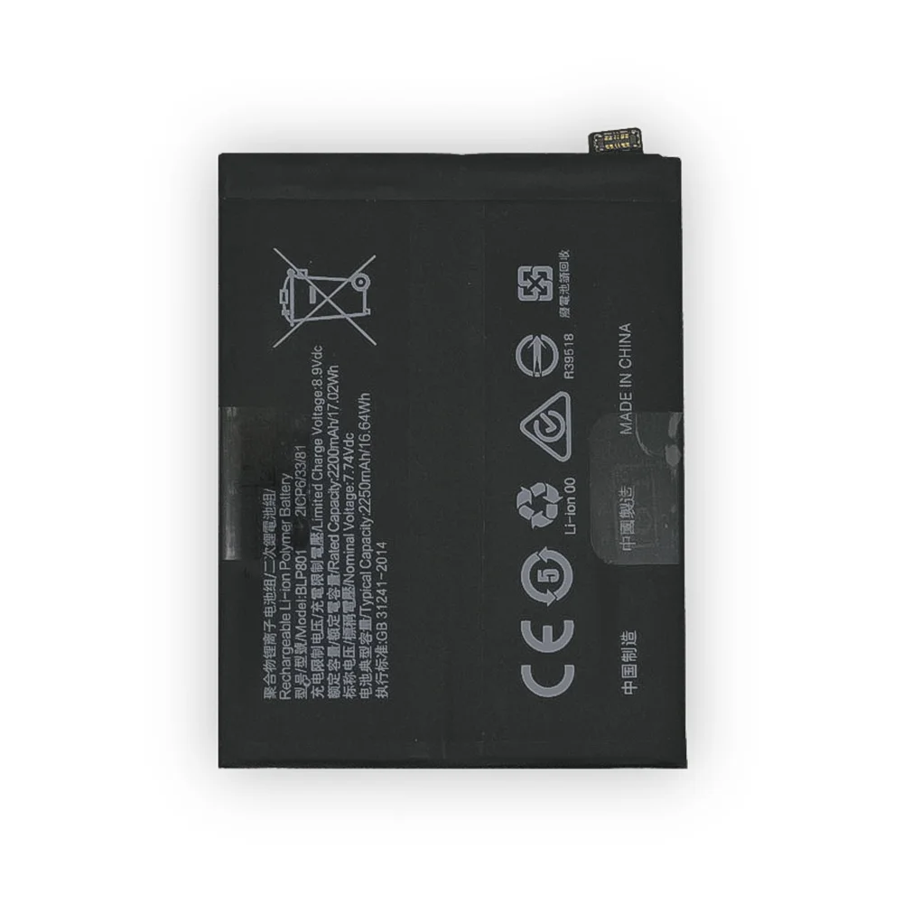 New Original is Suitable For OPPO 1+8T/1+9R battery large capacity One plus eight T BLP801 Mobile Phone Battery enlarge