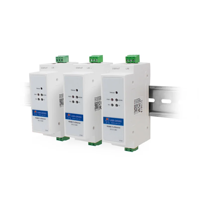USR-DR302 Din-рейка серийный RS485 в Ethernet TCP IP Серверный модуль Ethernet-преобразователь Modbus RTU