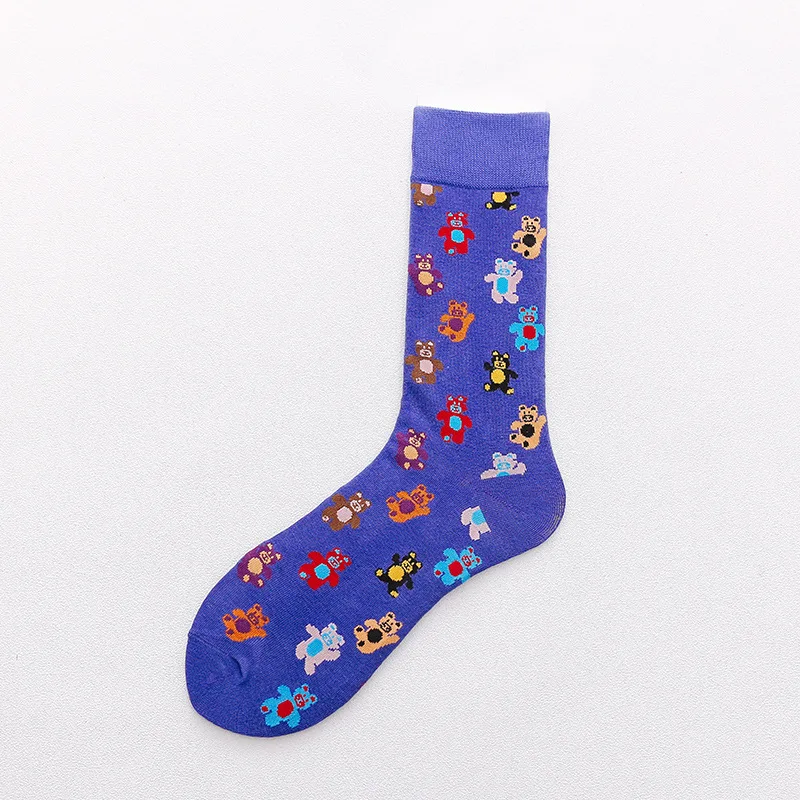 Скейтборд Chaussette Homme, Модные цветные женские носки с язычком, в европейском и американском стиле, в стиле хип-хоп, забавные носки Meias, Size36-42 - Цвет: 16