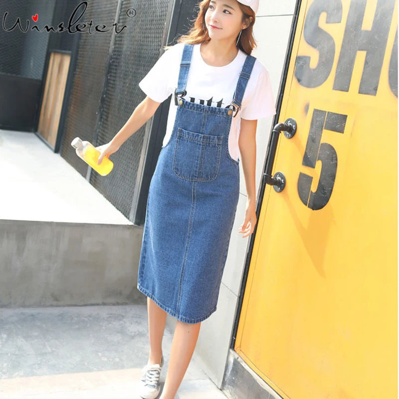 Женская юбка на подтяжках белая розовая Черная Юбка До Колена модель B02006B в