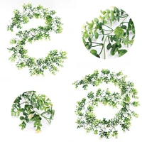 artificial green plant eucalyptus green vine background wall artificial plant decorative soft outfit rattan artificial flower