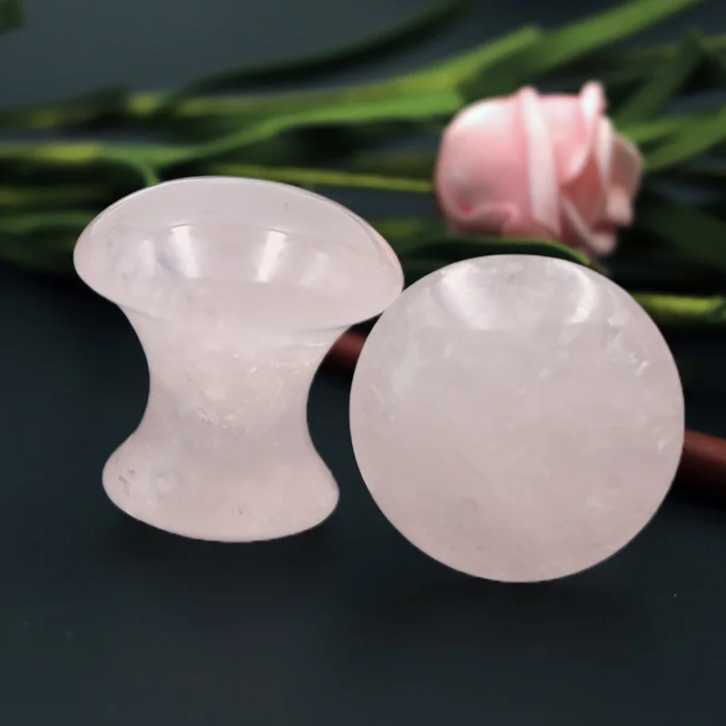 Массажер для лица гриб розовый нефрит КАМЕННЫЙ массажер ролик расслабляющий