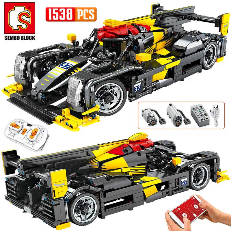 1538 шт. 1:14 город мс RC/non RC спортивный автомобиль кирпичи Creator электрический пульт