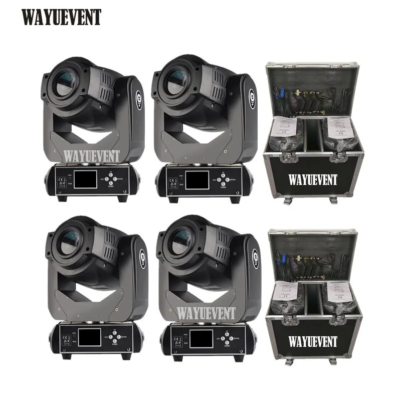 4pcs With 2 Flycase 4 шт/лот Spot Lyre 90 Вт Gobo светодиодный световой прожектор Lyre Moving Head для Театральная сцена Дискотека Вечерние - Цвет: 4pcs With 2 Flycase