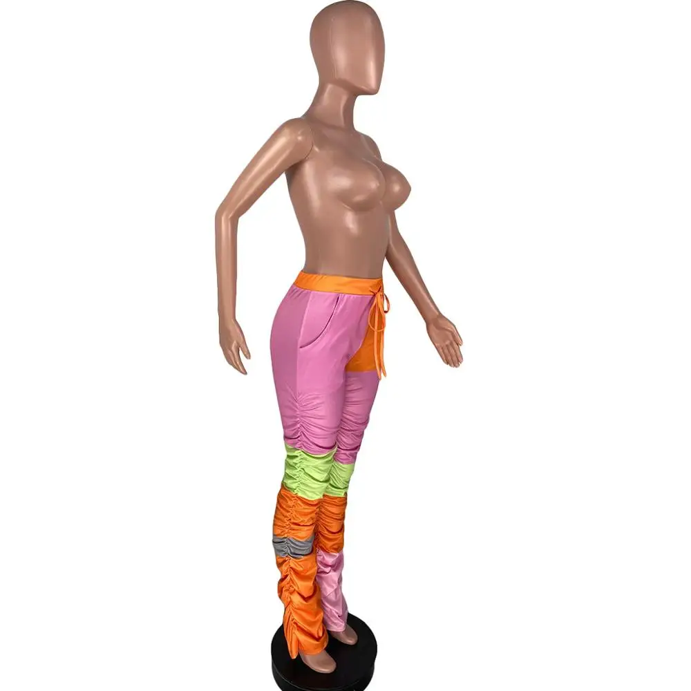 

stacked leggings joggers stacked sweatpants women flare ruched pants legging jogging 2020 fall stacked pants women sweat pants