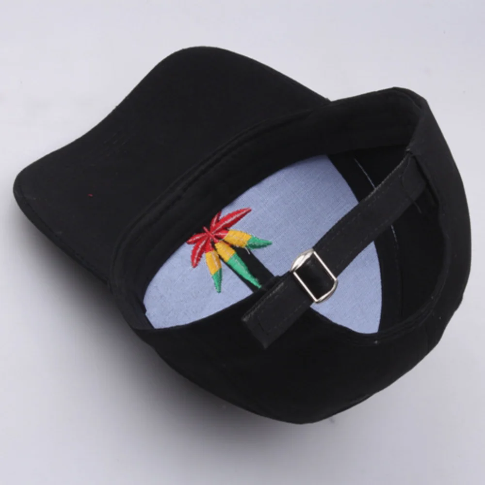 

Fashion Color Maple Leaf Baseball Caps For Women Men Boy Girls 2021 Unisex Embroidery Black Summer Snapback Cap Sun Trucker Hat