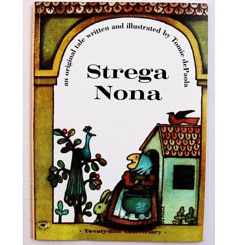 

Strega Nona от Tomie dePaola, обучающая английская книга с картинками, обучающая карта, книга для детей, подарки для детей