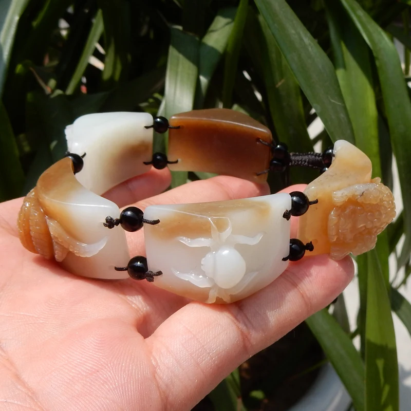 

Натуральные браслеты qiao верблюжья нить правящий браслет паук многоножка Золотая жаба Скорпион змея для мужчин и женщин