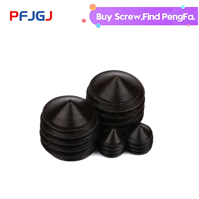 

Peng Fa M3M4M5M6M8MM10M12 alloy steel DIN914/12.9 inner hexagonal taper end tightening screw