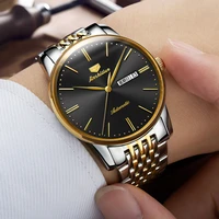 mens business watch automatic mechanical watch fashion ultra thin waterproof watch mens metal watch 8767