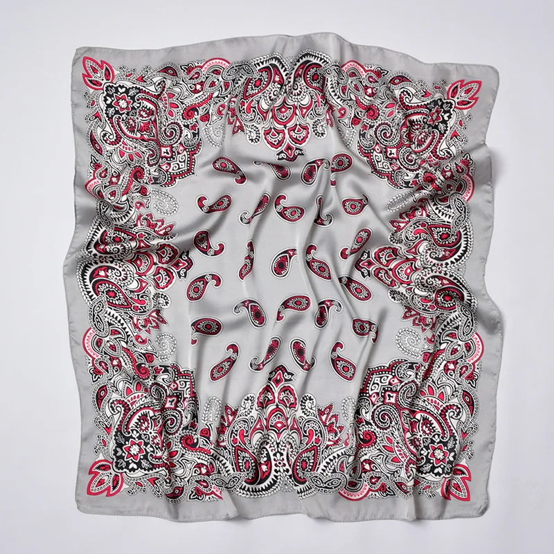 

Luxury Brand 70*70cm Square Silk Scarf Women Shawls and Wraps Fashion Office Ladies Small Hair Neck Hijabs Foulard Scarves
