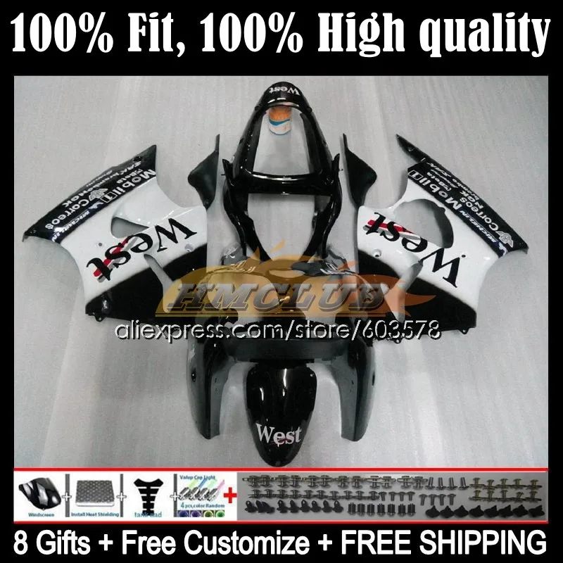 

Injection For KAWASAKI NINJA ZX-636 ZX 636 600CC 6 R ZX636 74CL.3 ZX-6R ZX6R 00 01 02 ZX 6R 2000 2001 2002 Fairing Black west