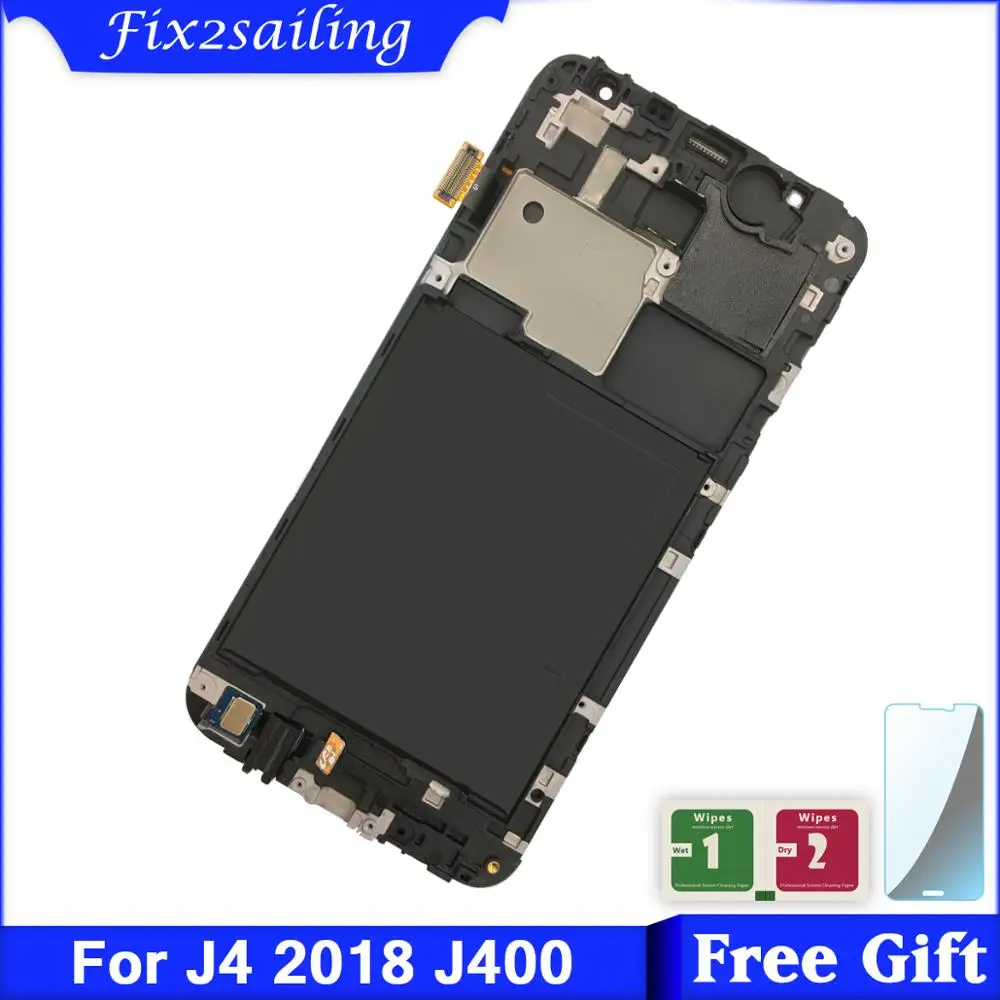 ЖК дисплей для Samsung Galaxy J4 J400 J400F J400G/DS SM сенсорный экран с рамкой|Экраны мобильных