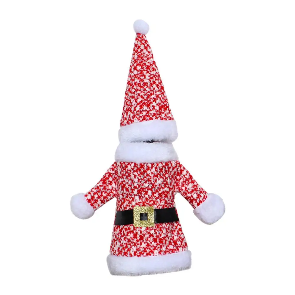 

Christmas Gnome Wine Bottle Covers Handmade Tomte Swedish Gnomes Wine Bottle Toppers Decorative Santa Scandinavian Plush Christm