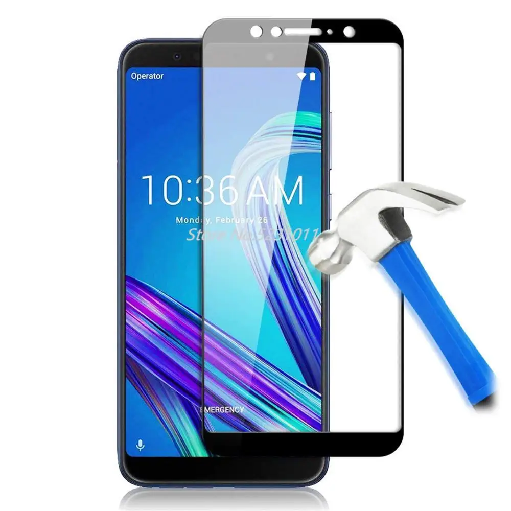 9H 3D полное покрытие закаленное стекло для Asus Zenfone Max M1 ZB555KL защита экрана ZenFone