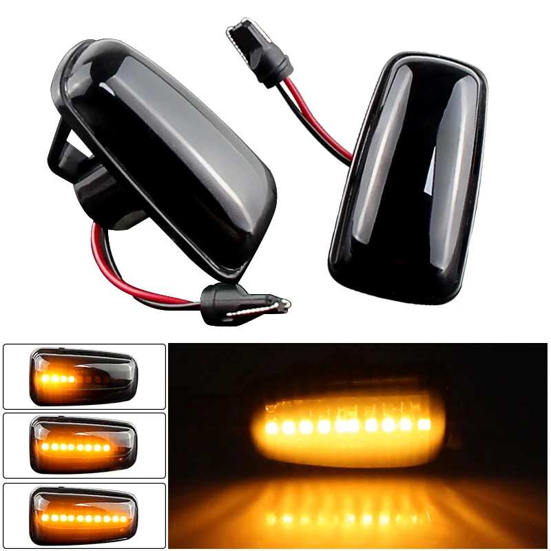 

2 динамических боковых габаритных указателя поворота, светодиодный боковой повторитель для Peugeot 106 306 406 806 EXPERT 1 2 для Fiat Scudo Ulysse