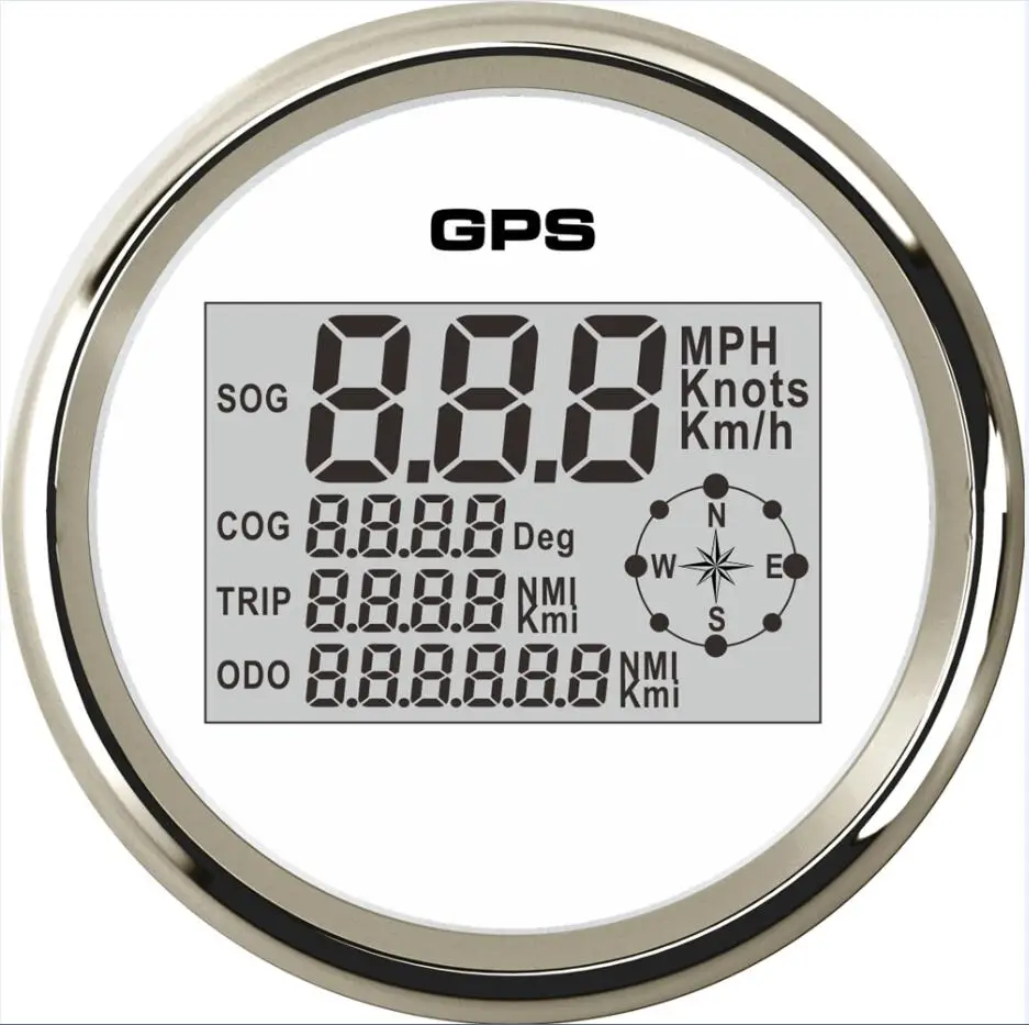 1 шт. цифровые одометры 0 миль/ч спидометры с узлами GPS 85 мм черные измерители