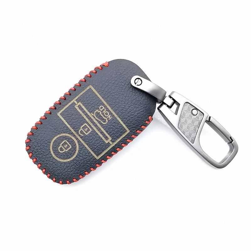 Новинка 2019 чехол для автомобильного ключа кожаный ключей Kia Rio Sportage Sorento Carens Ceed Soul