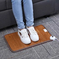electric heating pads 60w leather heating foot mat 3 pattern warmer feet leg warmer carpet thermostat warming tools office home