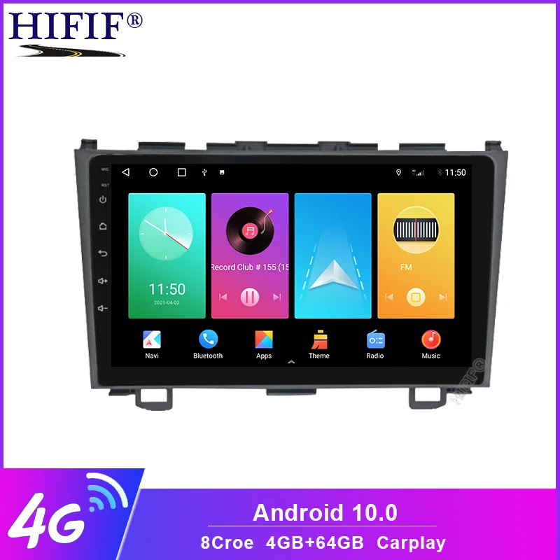 4 + 64G для Honda CRV CR V 3 RE 2006 2007 2008 2010 2012 автомобильный Радио Мультимедиа Видео плеер