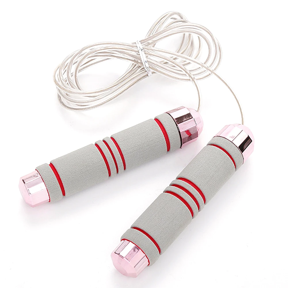 

300 см скакалки студенческие упражнения скорость Скакалка кабель открытый фитнес-оборудование для тренировки с 6 дюймовыми ручками пены