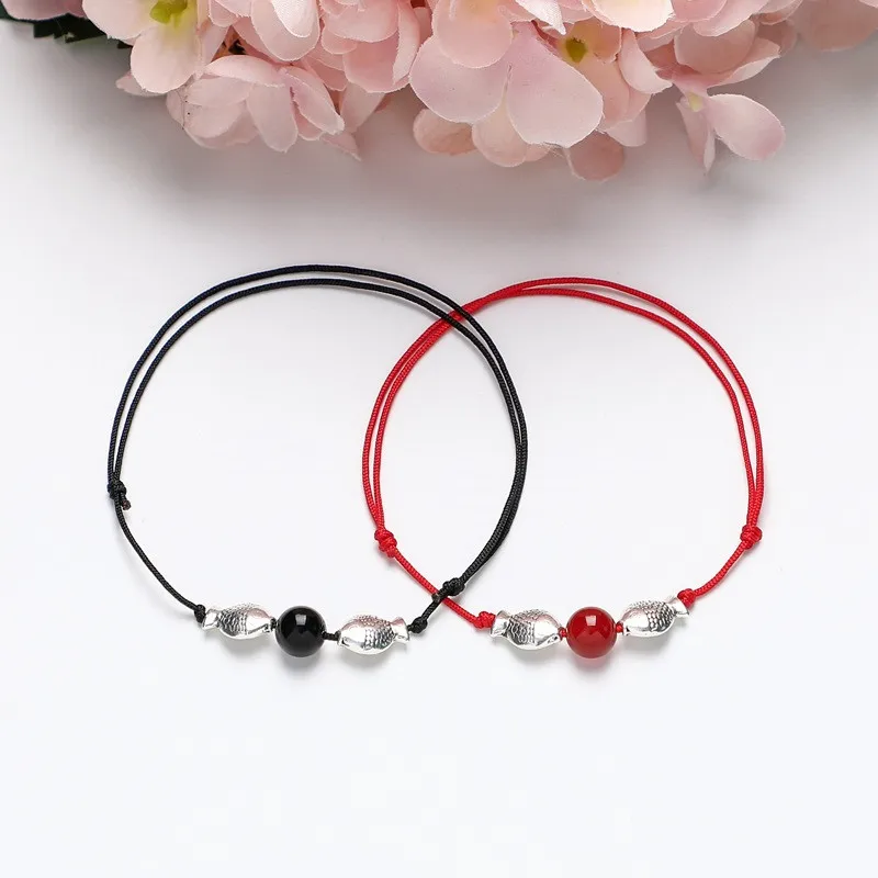 Античная Подвеска в виде рыбьего шара ножной браслет веревочная цепочка для