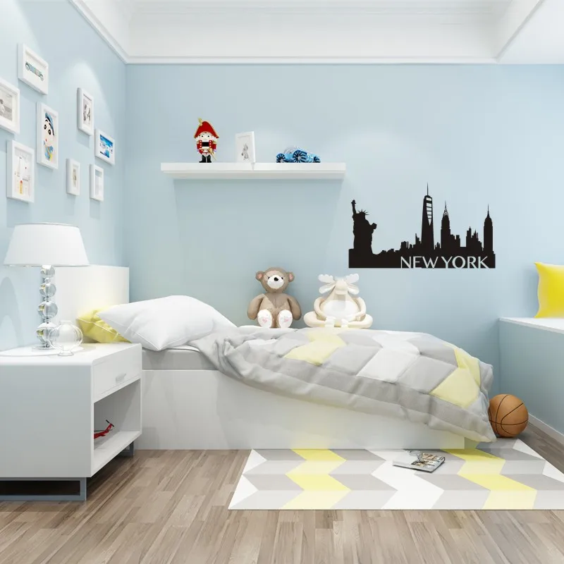 Настенная Наклейка с изображением Нью Йорка стикер на стену наклейка