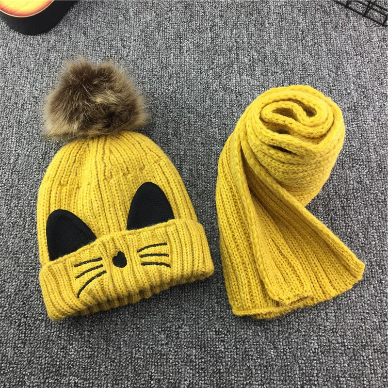 Комплект из 2 предметов с шарфом и шапкой|Шарфы для девочек| |