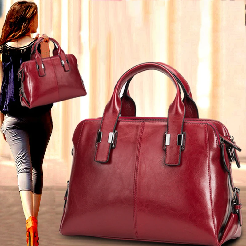 Женские сумки из натуральной кожи модные женские роскошные с двойной молнией на