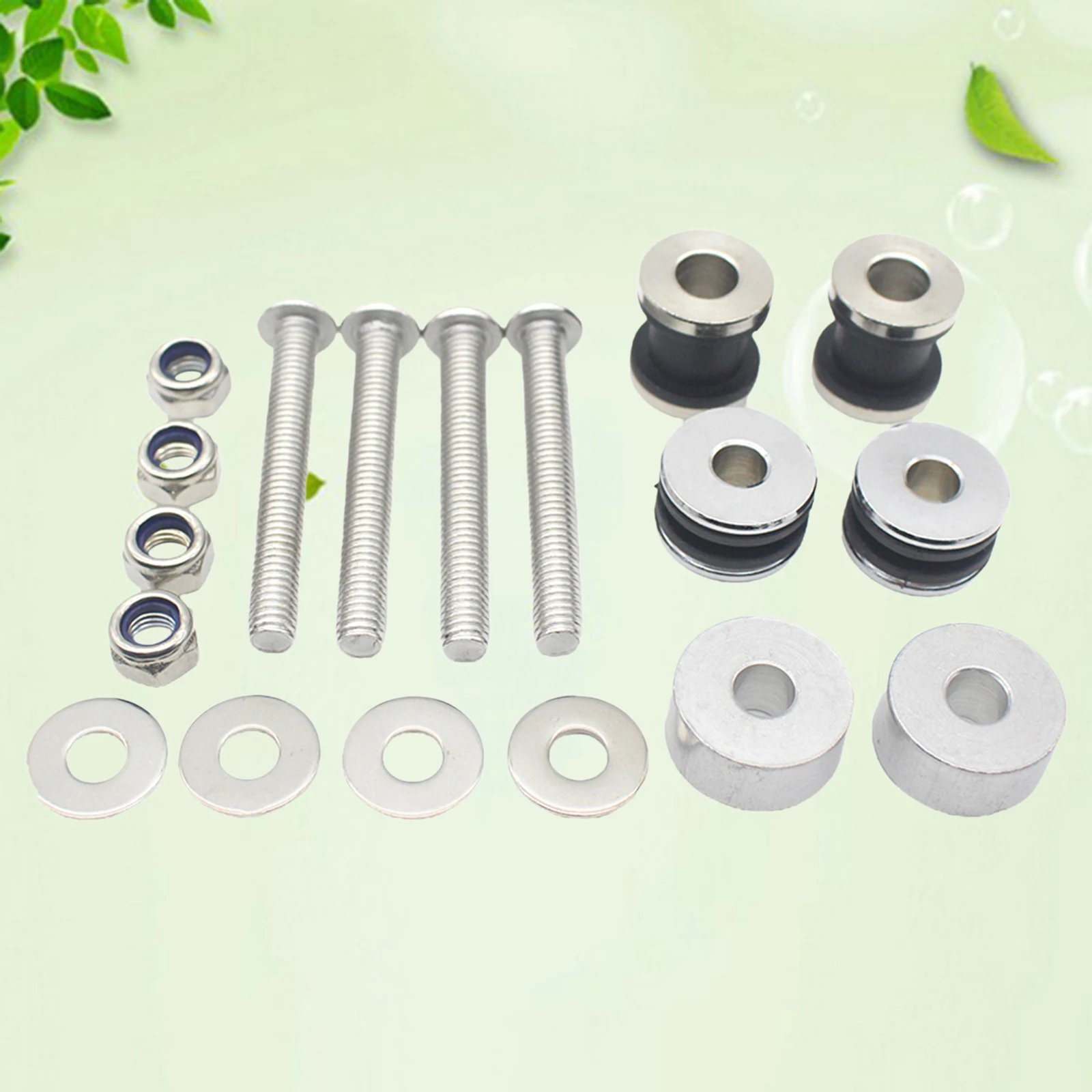 

Motorcycle Docking Hardware Kit Backrest Sissy Bar Quick Release Screws Nut Kit Set Detachable for Harley FXSTSB FXSTC Acc