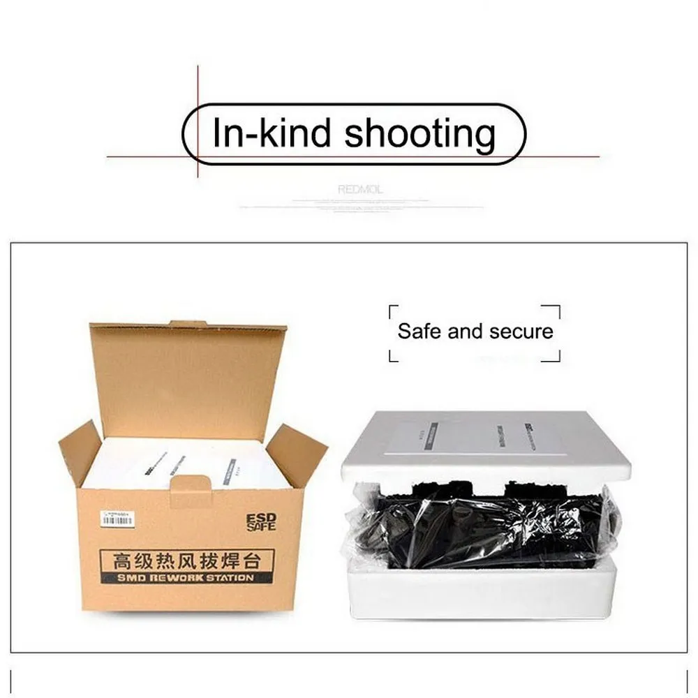 852D + SE бесщеточный паяльник с горячим воздухом быстро нагревающийся импортным