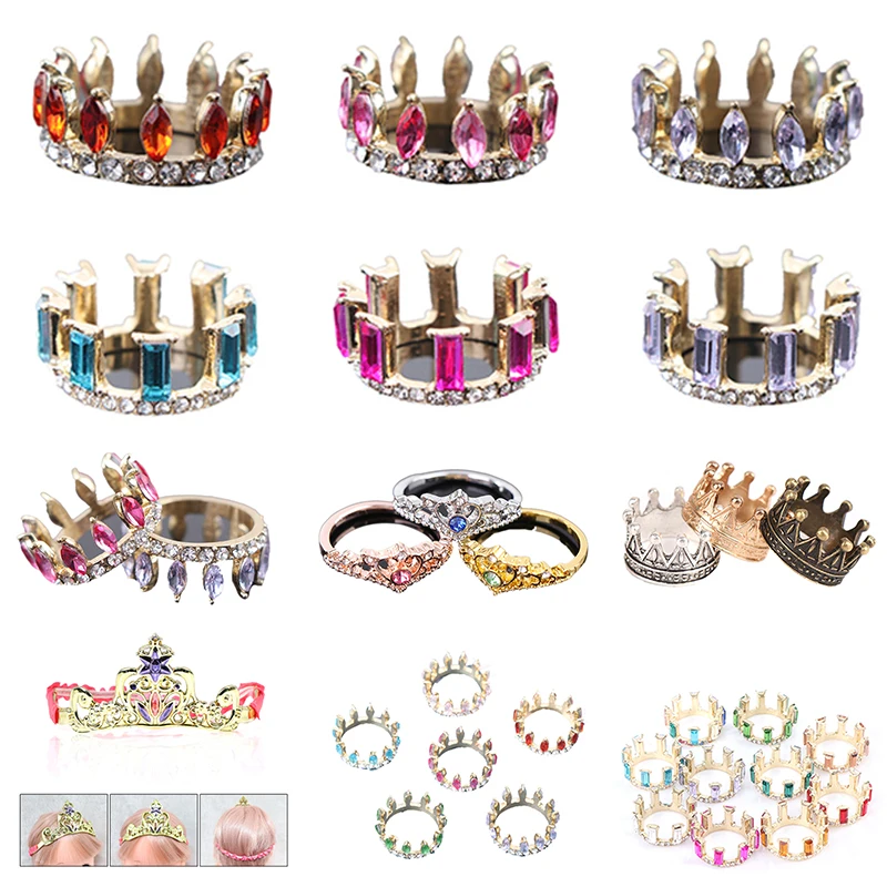 

1/2pcs DIY Doll Crown Mini Fashion Crown Princess Empress Model Toys For Kids Dolls Accessories Dollhouse Miniature