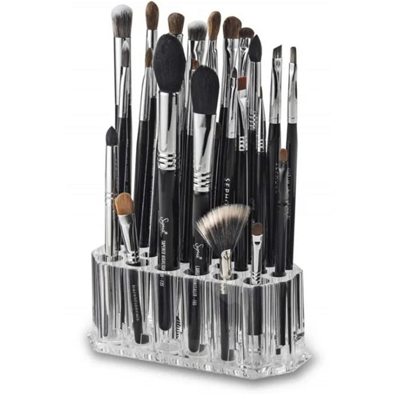 26 сетки акриловые кисти для макияжа Органайзер губная помада органайзер