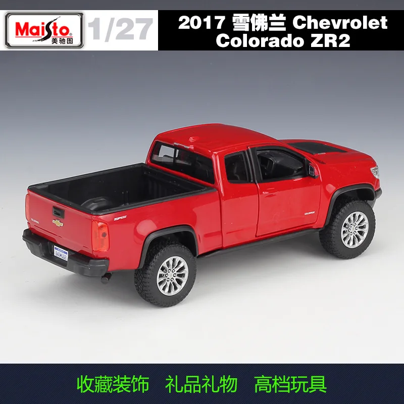 Коллекционная Подарочная игрушка Maisto 1:24 2017 для пикапа Chevrolet Колорадо ZR2 из сплава