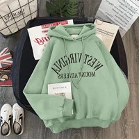 autumn and winter velvet padded thickened fashionable korean style loose all match hooded pullover for women