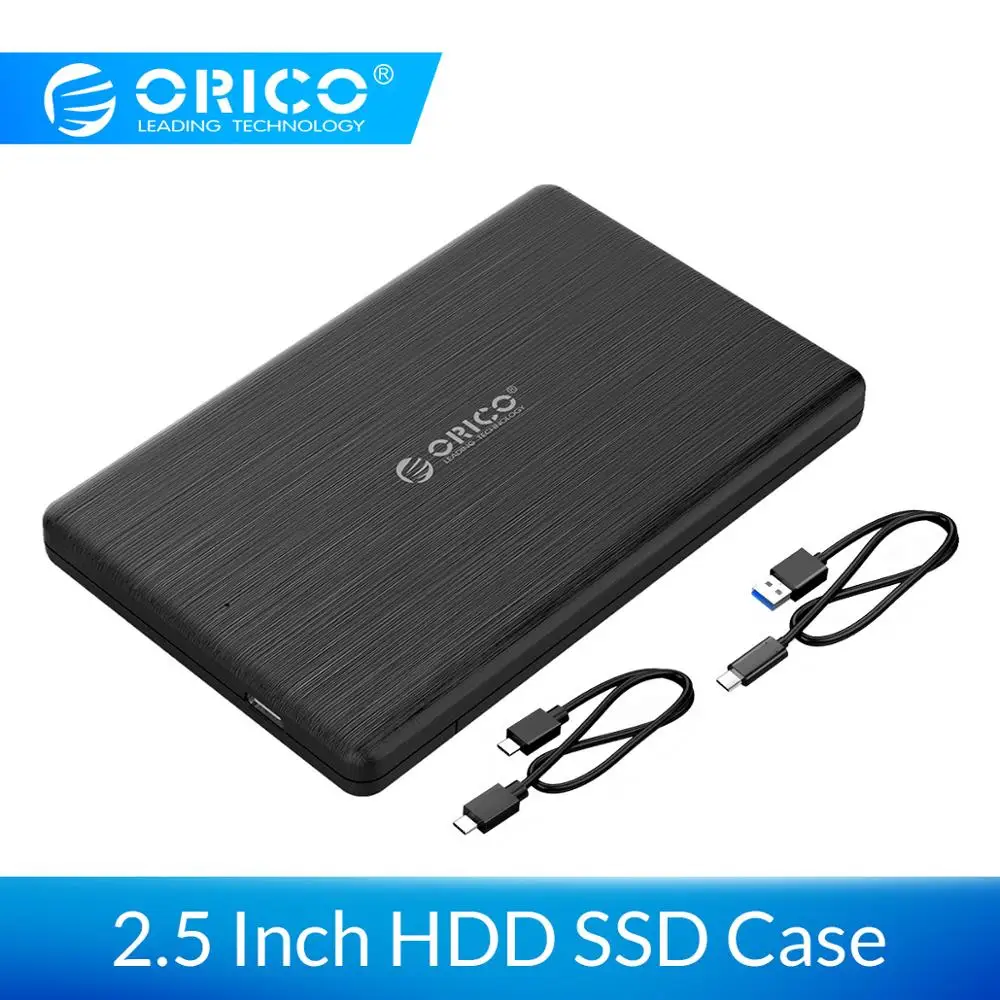 Чехол ORICO HDD 2,5 дюйма SATA для USB3.1 Gen2 type-C/USB3.0 SSD адаптер для 7 мм USB C коробка для жесткого диска внешний HDD корпус