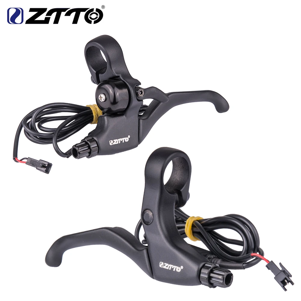 ZTTO-palanca de freno EMTB para bicicleta eléctrica, Sensor de apagado de disco, manillar de aleación de aluminio, 1 par
