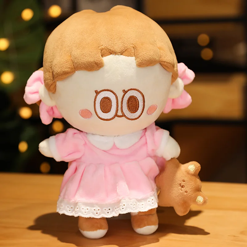 

Leegong cherry girl Plush Toy Korean Anime Stuffed Soft Doll Plushie Kawaii Fashion Gifts For Girl Kids 25cm