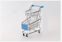 2pcslot 2 layers mini supermarket shopping cart small children desktop handcart simulation utility cart small shopping stroller