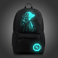 senkeystyle luminous teenagers school bags large capacity boys school backpack girls waterproof traveling mens casual bag