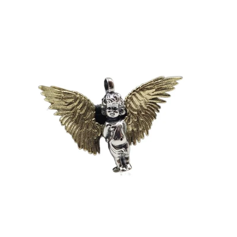 

Little Angel Men's Pendant Personalized Sweater Chain Accessories Simple Student Tide Couple Pendant