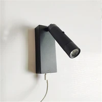 end engineering customized small wall lamp hotel room bedside led reading light function bedside high free shipping