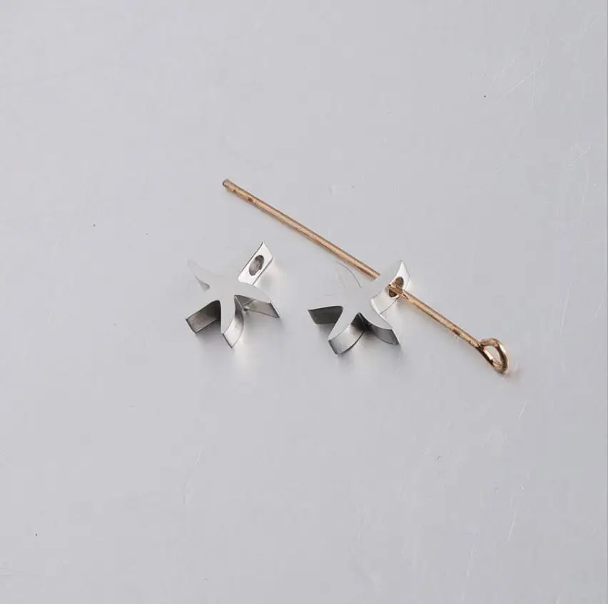 10 шт./лот 1 8 мм бусина с маленьким отверстием из нержавеющей стали зеркальная