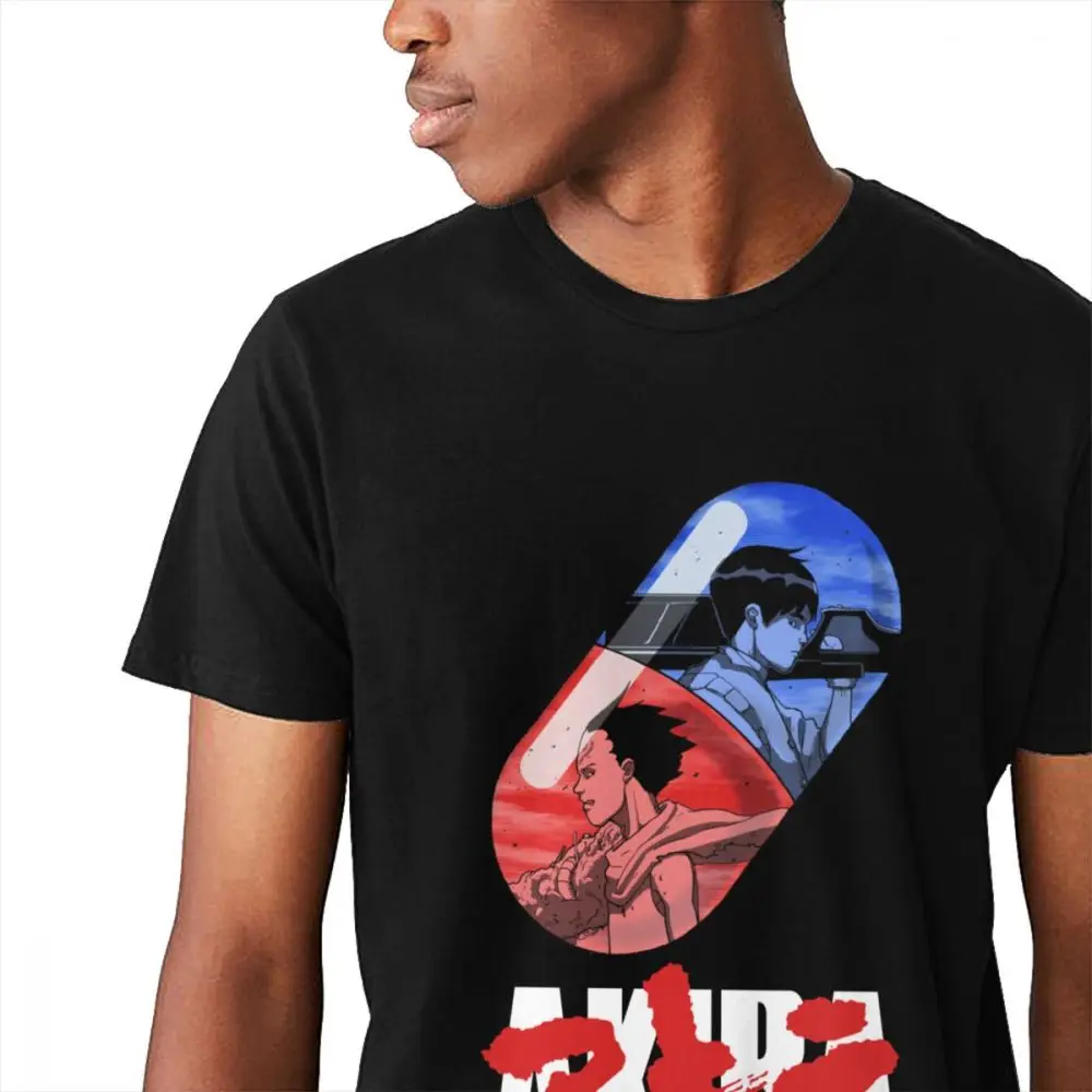 Акира Капсульная футболка Япония Винтаж чесотки аниме сотаро Kaneda Tetsuo Сима |