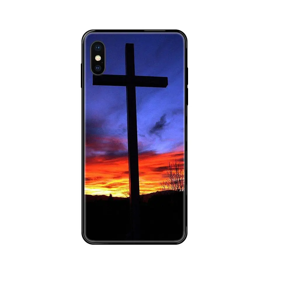 Soft TPU Black Cases Cover New Christian Cross Style For Huawei Honor 20 20I 20S 10 10I 6A 7A 7X 8C 8X 9 9A 9I 9X Lite Pro | Мобильные