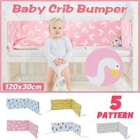 baby bed bumpers for baby girl boy nursery thicken cartoon crib protector cotton infant cot around cushion room decor 120x60cm