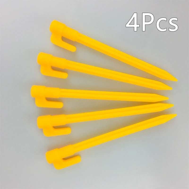 4 шт. инструменты для кемпинга пластиковые колышки палатки гвозди путешествий на