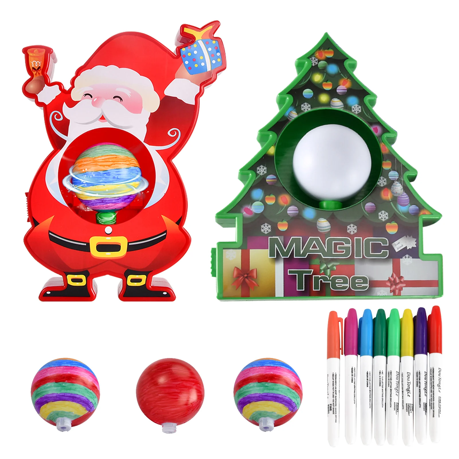 

Christmas DIY Decorations Personal Handmade Craft For Kids Navidad Xmas Ornaments Ball Spinner Planting Kits